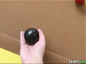 Roasting super-steamy Tristyn Kennedy fondles some balls